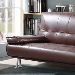 Avon Bonded Leather 3 Seater Sofa Bed