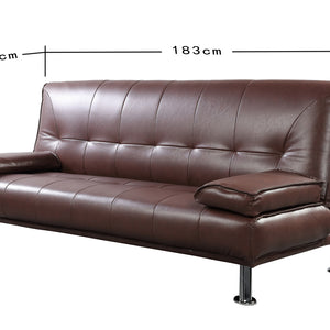 Avon Bonded Leather 3 Seater Sofa Bed