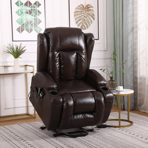 Bilbao Bonded Leather Dual Motor Rise Recliner