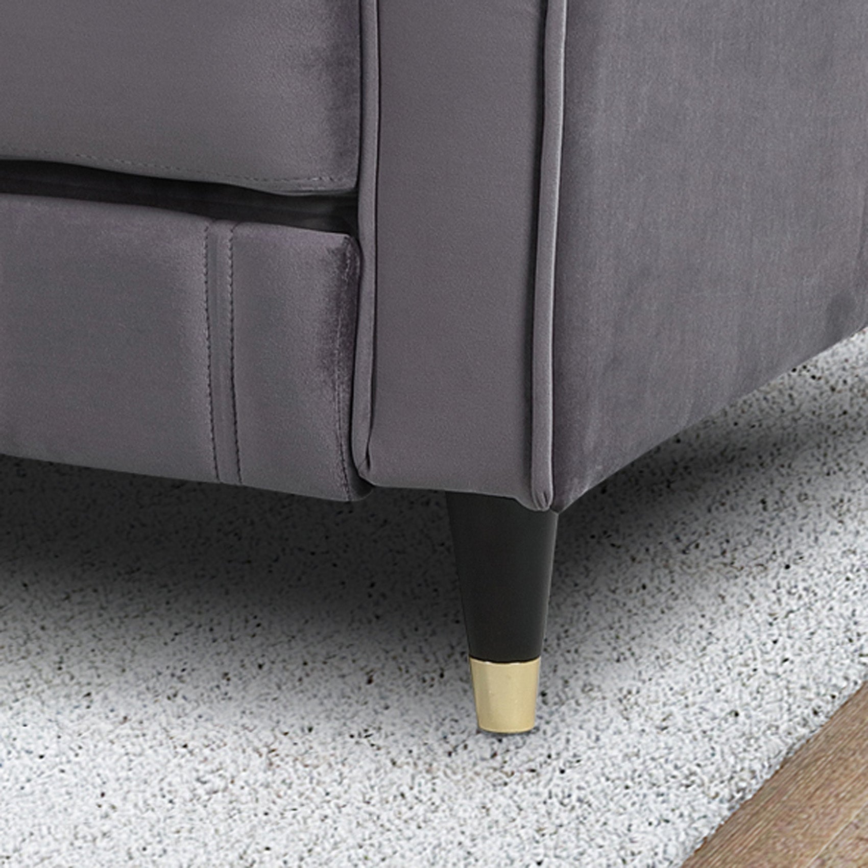 Buxton 3 Seater Velvet Upholstered Reclining Sofa Bed