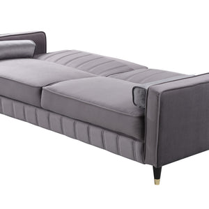 Buxton 3 Seater Velvet Upholstered Reclining Sofa Bed