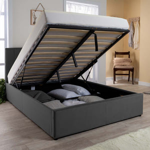 Florence Velvet Ottoman Storage Bed