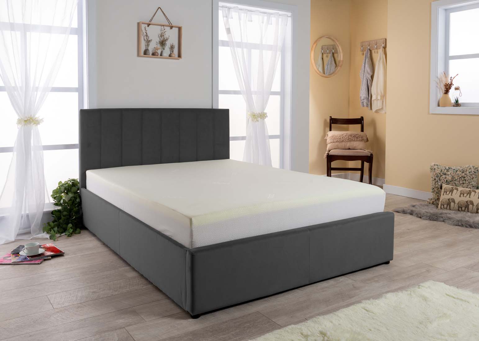 Florence Velvet Ottoman Storage Bed