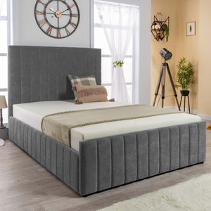 Grand Winchester Velvet Ottoman Storage Bed