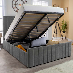 Grand Winchester Velvet Ottoman Storage Bed
