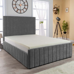 Grand Winchester Velvet Ottoman Storage Bed