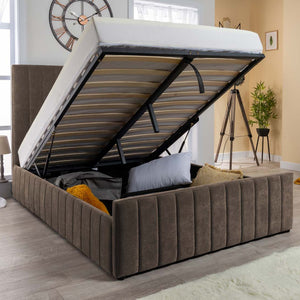 Grand Winchester Velvet Ottoman Storage Bed