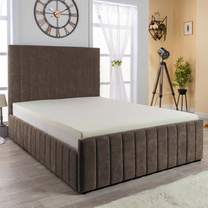 Grand Winchester Velvet Ottoman Storage Bed
