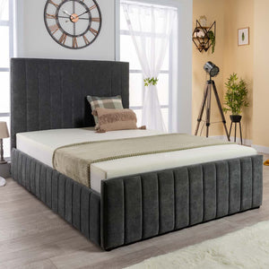 Grand Winchester Velvet Ottoman Storage Bed