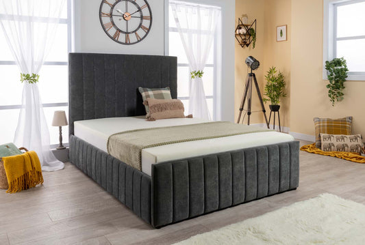 Grand Winchester Velvet Ottoman Storage Bed