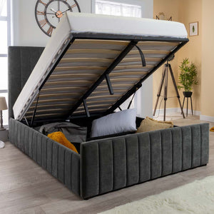Grand Winchester Velvet Ottoman Storage Bed