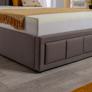 Grayson Grey Fabric Ottoman Storage Bed