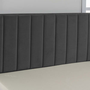Nevis Velvet Ottoman Storage Gas Lift Bed