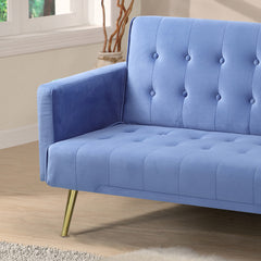 Nour Velvet Upholstered 3 Seater Sofa Bed