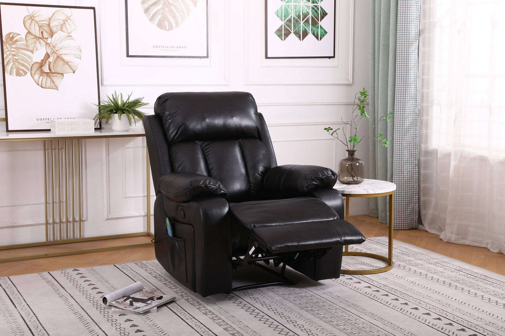 Seville Manual Recliner Massage Chair with Heat