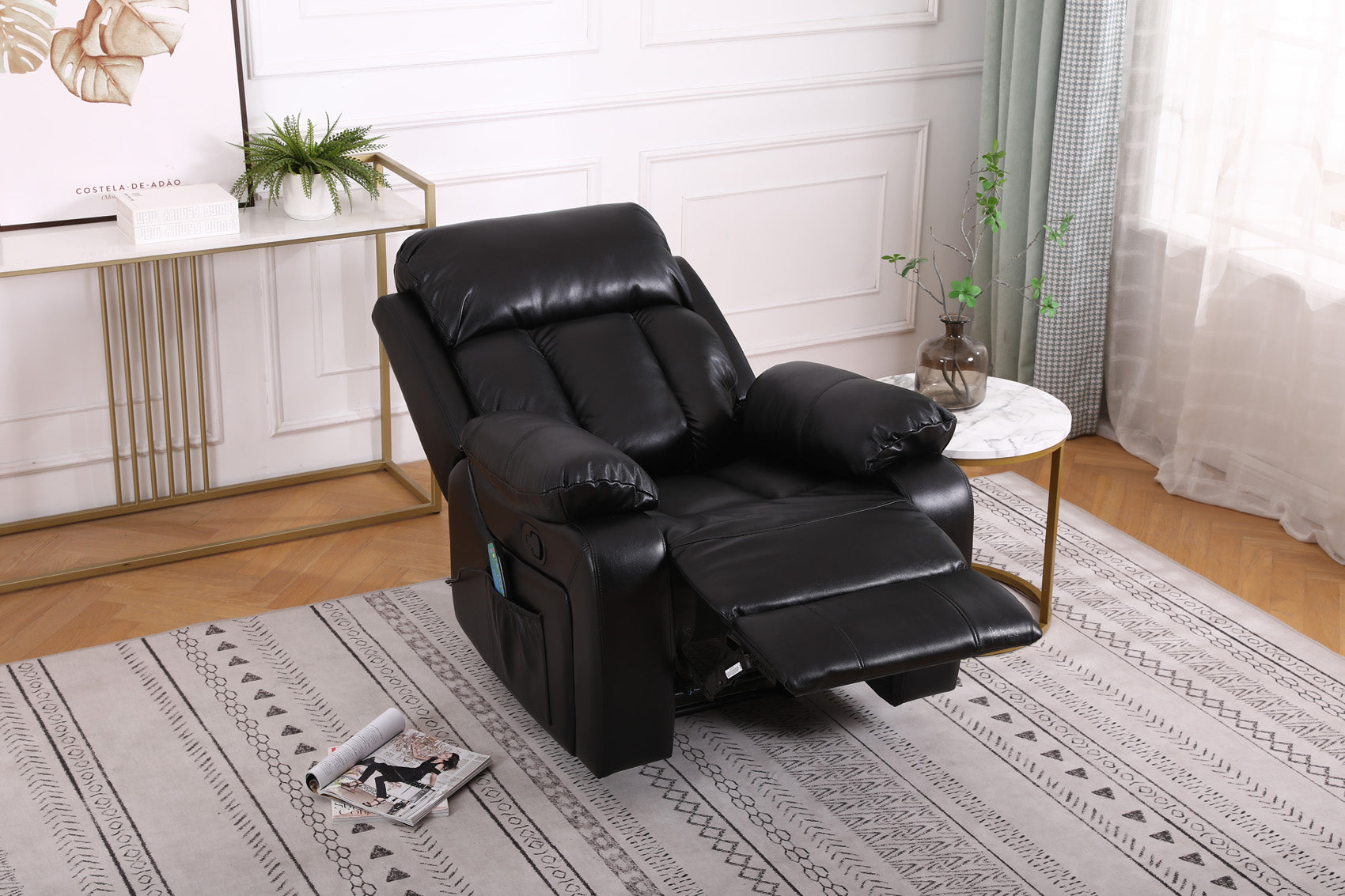 Seville Manual Recliner Massage Chair with Heat