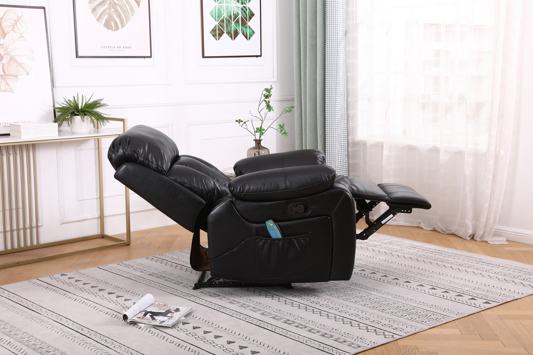 Seville Manual Recliner Massage Chair with Heat