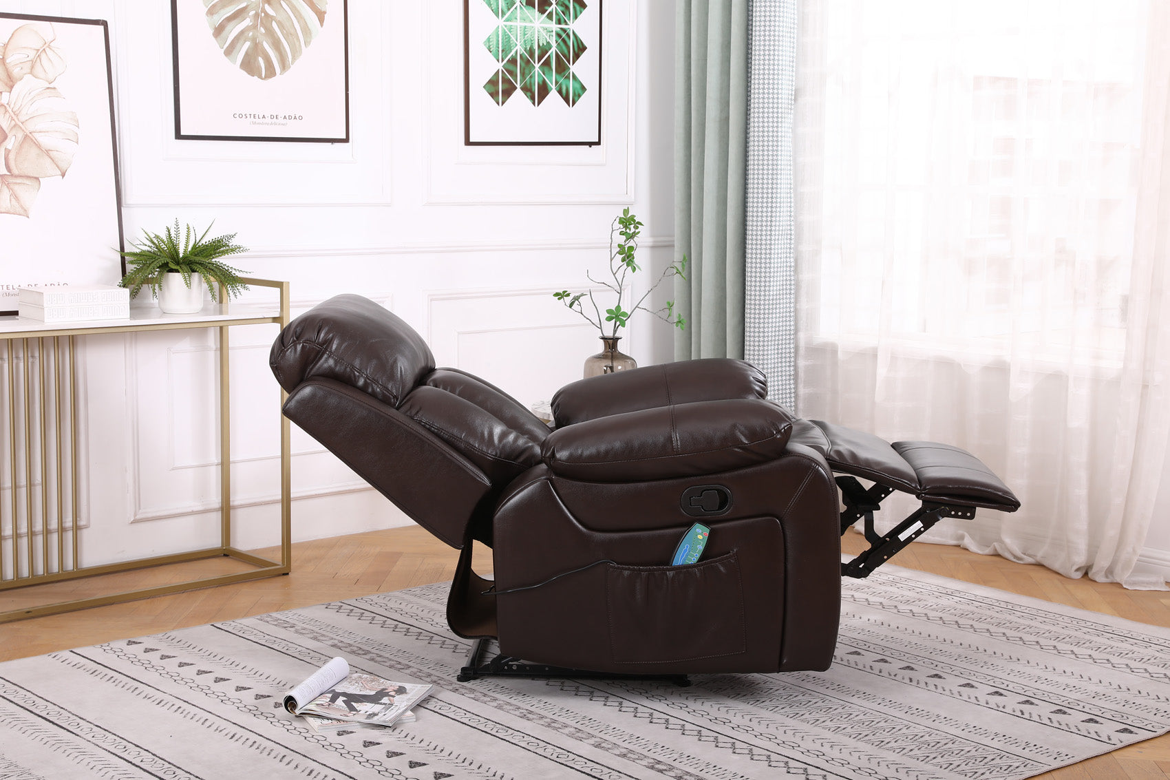 Seville Manual Recliner Massage Chair with Heat