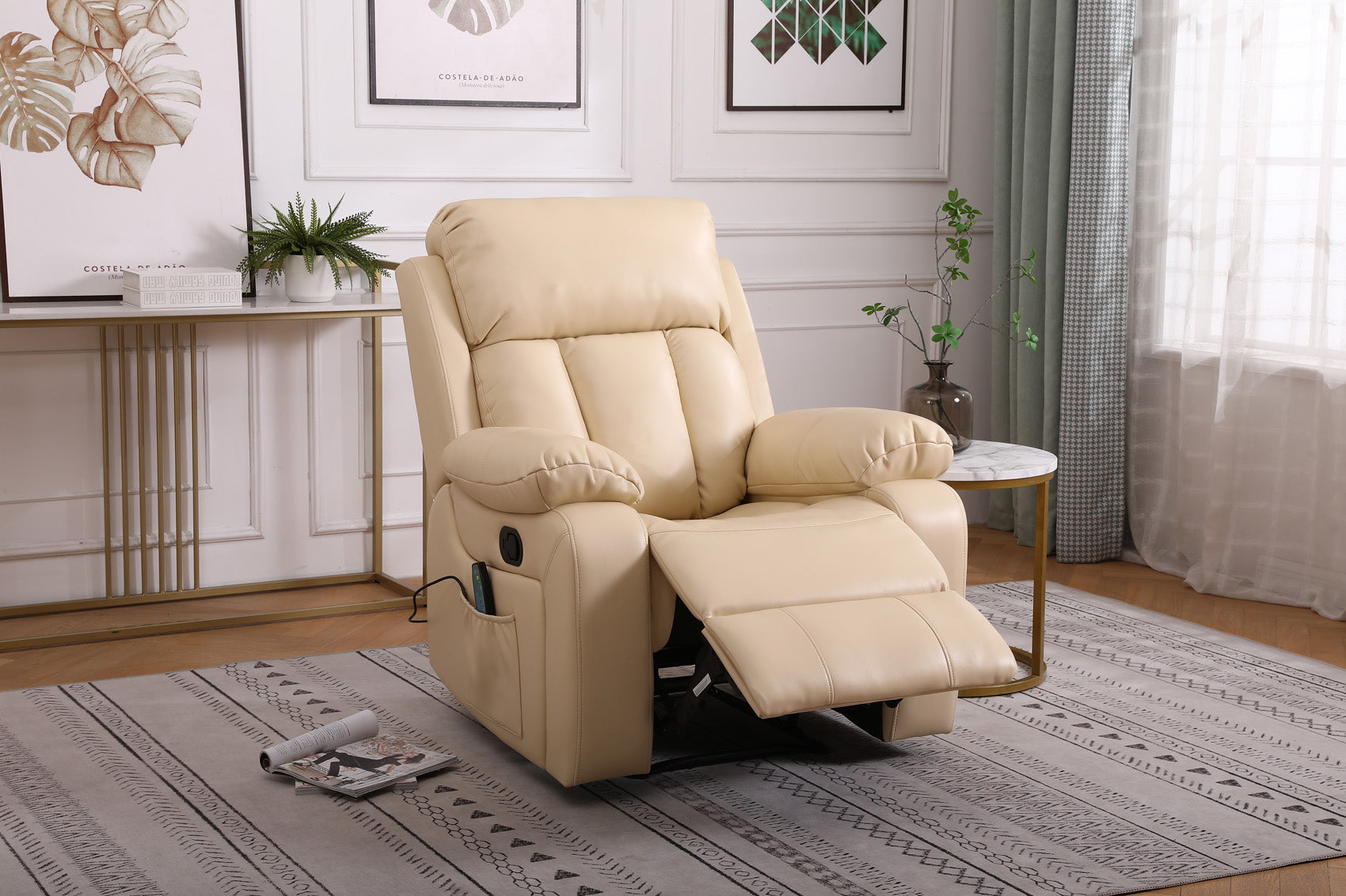 Seville Manual Recliner Massage Chair with Heat