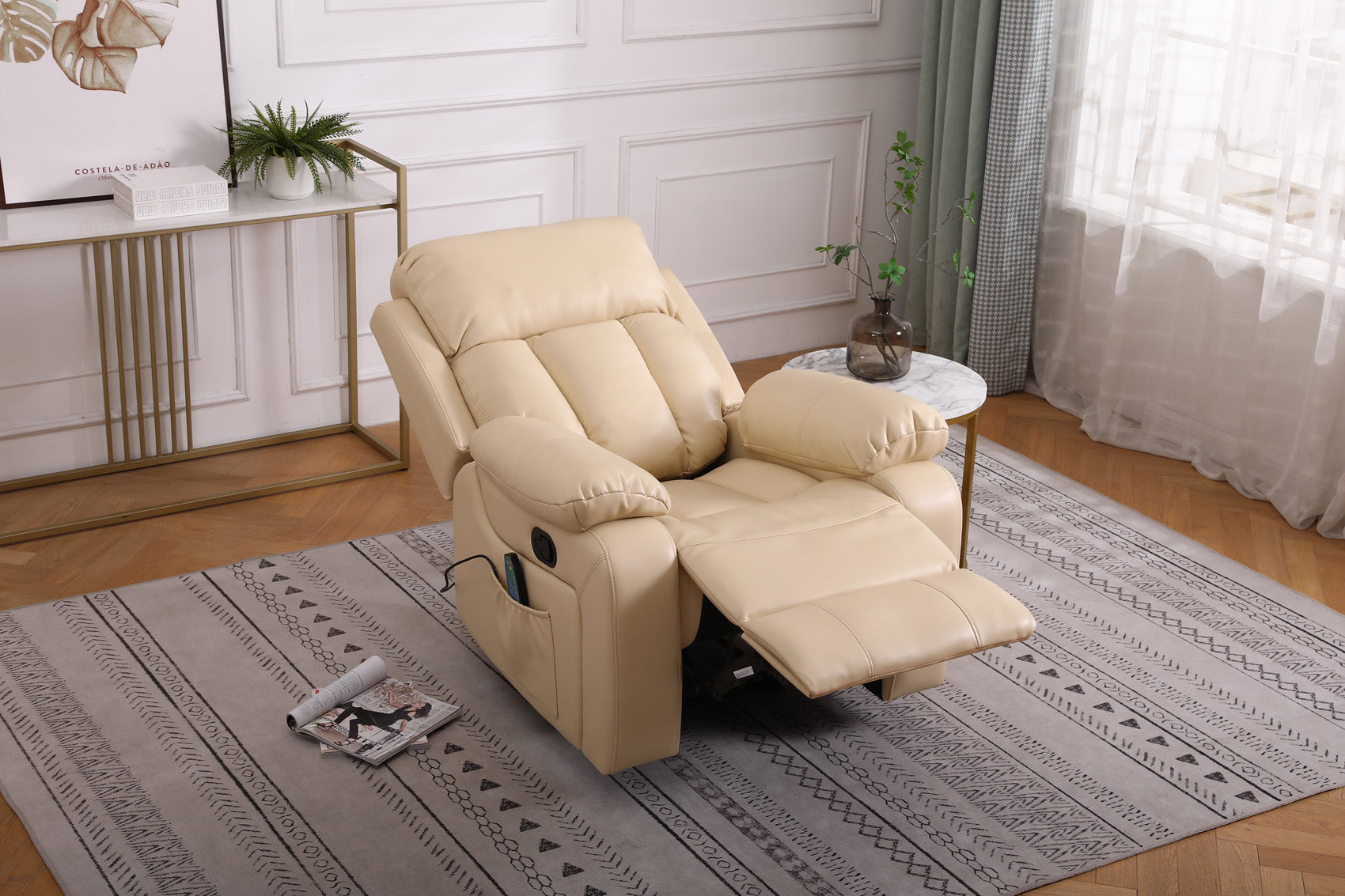 Seville Manual Recliner Massage Chair with Heat