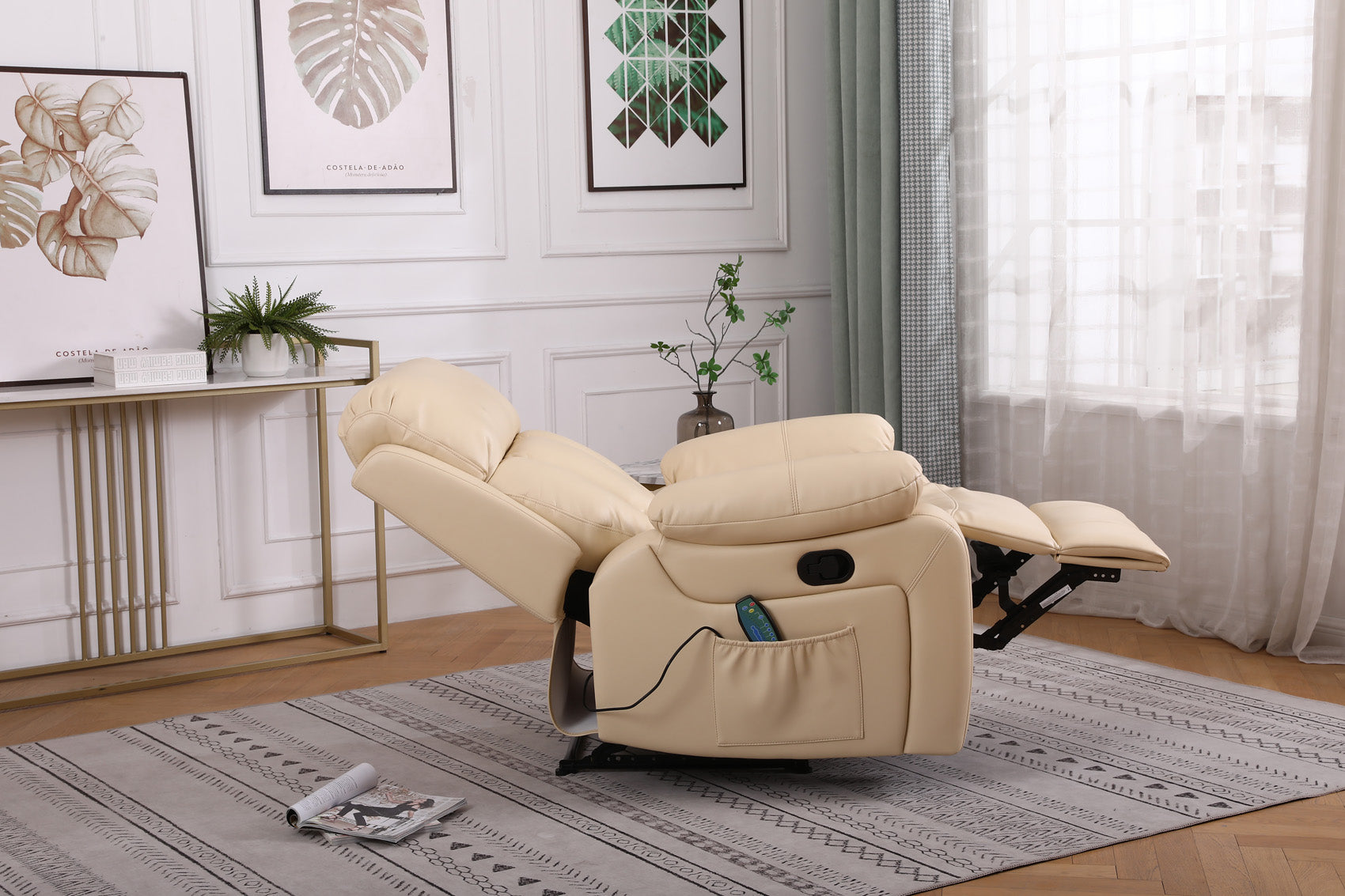 Seville Manual Recliner Massage Chair with Heat