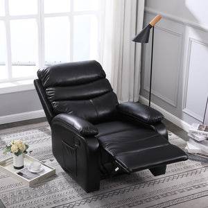Zaragoza Leather Upholstered Manual Recliner