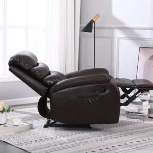 Zaragoza Leather Upholstered Manual Recliner
