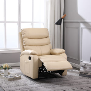 Zaragoza Leather Upholstered Manual Recliner