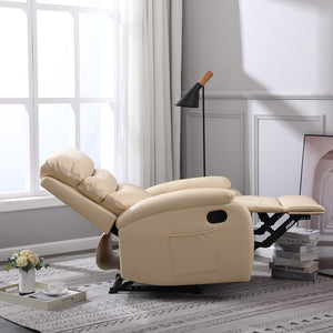 Zaragoza Leather Upholstered Manual Recliner